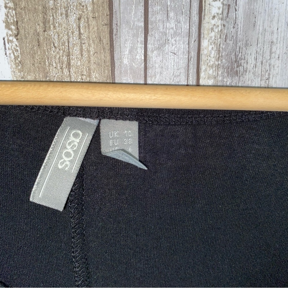 ASOS Black Stretch Oversized Blouse - Picture 4 of 4